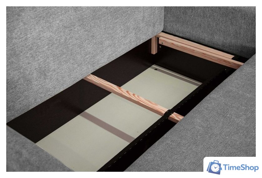 Диван Домовой Визит-3 2 (130) (Santos Light Grey) - Изображение №4 — Интернет-магазин Time-Shop