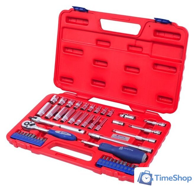 Универсальный набор инструментов Мастак 0-247C (47 предметов) - Изображение №2 — Интернет-магазин Time-Shop