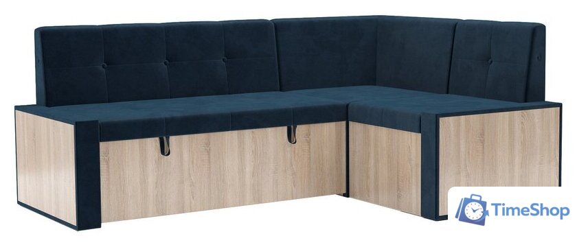 Угловой диван Мебель-АРС Таллин 191x83x121 (темно-синий Luna 034) - Изображение №1 — Интернет-магазин Time-Shop