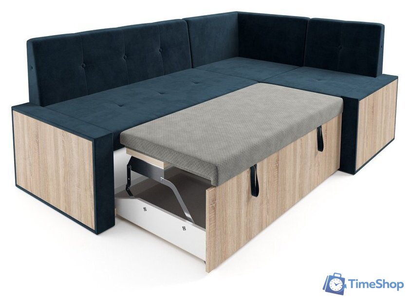 Угловой диван Мебель-АРС Таллин 191x83x121 (темно-синий Luna 034) - Изображение №5 — Интернет-магазин Time-Shop