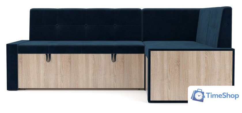 Угловой диван Мебель-АРС Таллин 191x83x121 (темно-синий Luna 034) - Изображение №2 — Интернет-магазин Time-Shop