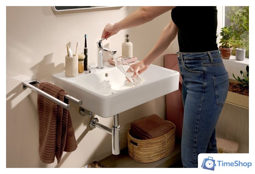 Умывальник Hansgrohe Xanuia Q 60 60133450 - Изображение №7 — Интернет-магазин Time-Shop