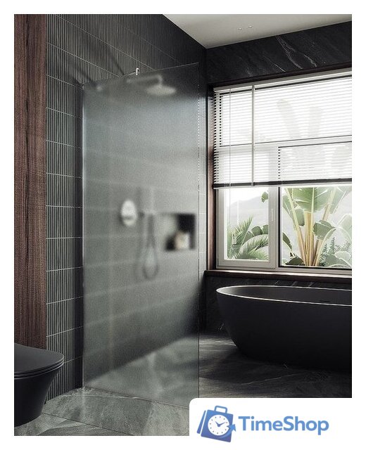 Душевая стенка MaybahGlass 89x195 MGD-690-4ш (сатин стекло/хром глянцевый) - Изображение №3 — Интернет-магазин Time-Shop