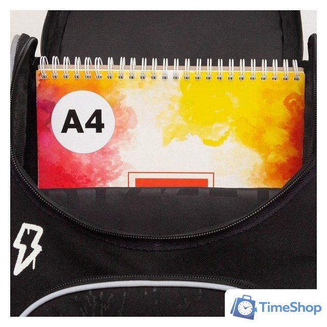 Школьный рюкзак Grizzly RAm-585-8 (черный/салатовый) - Изображение №10 — Интернет-магазин Time-Shop