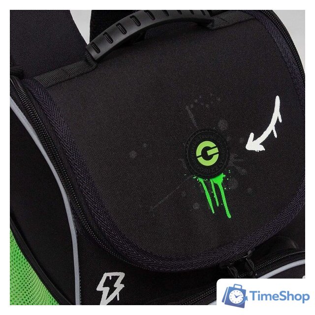 Школьный рюкзак Grizzly RAm-585-8 (черный/салатовый) - Изображение №6 — Интернет-магазин Time-Shop