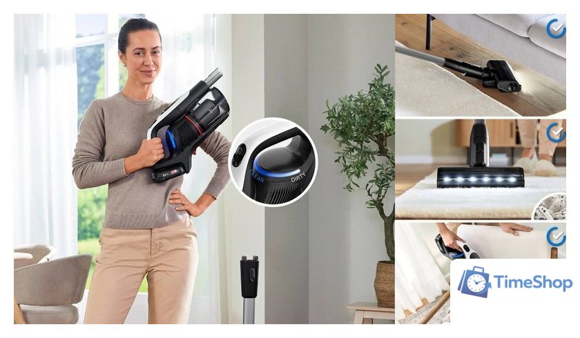 Пылесос Bosch Unlimited 9 BBS931WBA - Изображение №3 — Интернет-магазин Time-Shop