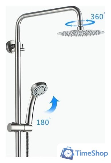 Душевая система  Ledeme L72405 - Изображение №2 — Интернет-магазин Time-Shop