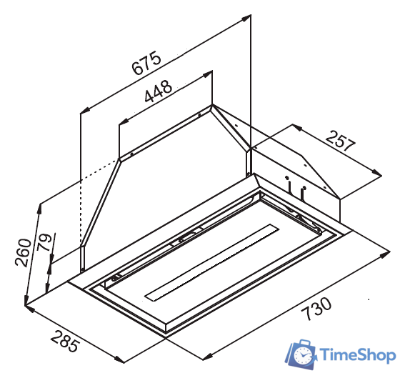 Кухонная вытяжка KUPPERSBERG Inbox 73 B - Изображение №4 — Интернет-магазин Time-Shop