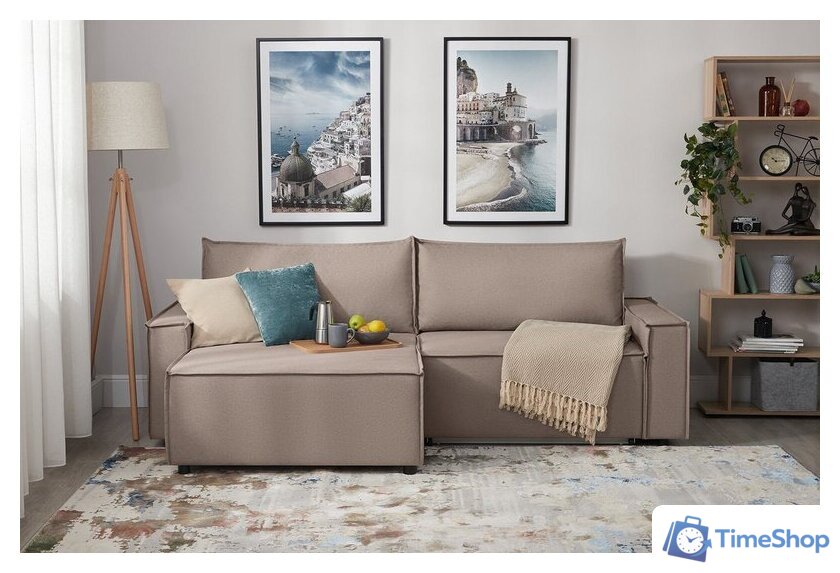 Угловой диван Mio Tesoro Дюссельдорф 293 1.5ек-1.5пф (1176 Savanna Plus Mocca) - Изображение №12 — Интернет-магазин Time-Shop