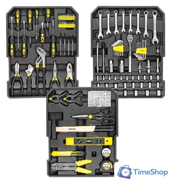 Универсальный набор инструментов WMC Tools 186-3(57357) - Изображение №1 — Интернет-магазин Time-Shop