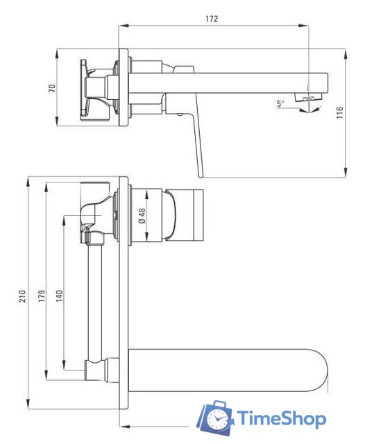 Смеситель Deante Alpinia BGA 054L - Изображение №2 — Интернет-магазин Time-Shop