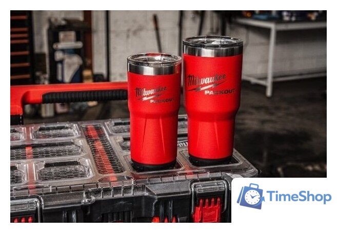 Термокружка Milwaukee Packout 0.591 л (красный) - Изображение №3 — Интернет-магазин Time-Shop