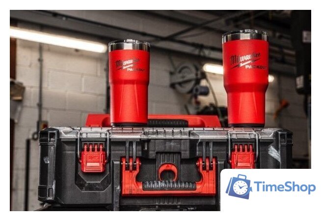 Термокружка Milwaukee Packout 0.591 л (красный) - Изображение №4 — Интернет-магазин Time-Shop