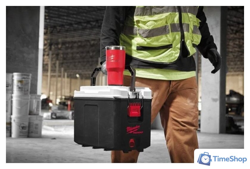 Термокружка Milwaukee Packout 0.591 л (красный) - Изображение №8 — Интернет-магазин Time-Shop