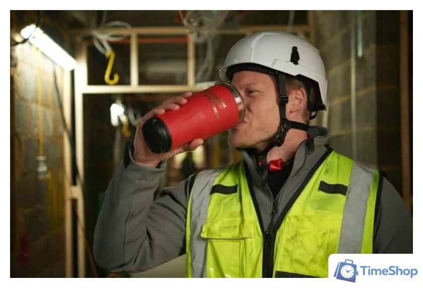 Термокружка Milwaukee Packout 0.591 л (красный) - Изображение №9 — Интернет-магазин Time-Shop