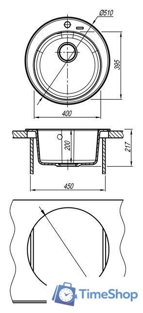 Кухонная мойка Florentina Никосия (черный) - Изображение №4 — Интернет-магазин Time-Shop