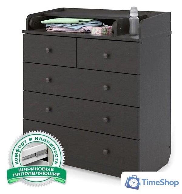 Детский комод Атон Мебель Сириус-2 805 ЛДСП (венге) - Изображение №1 — Интернет-магазин Time-Shop