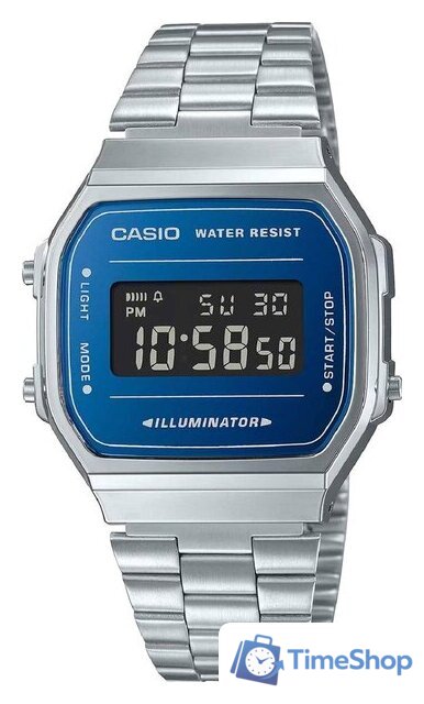 Наручные часы Casio A-168WEM-2B - Изображение №1 — Интернет-магазин Time-Shop