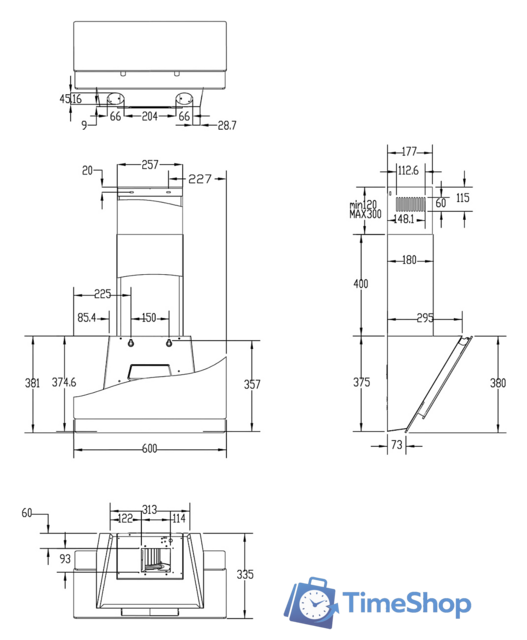Кухонная вытяжка Haier HVX-W672GW - Изображение №6 — Интернет-магазин Time-Shop