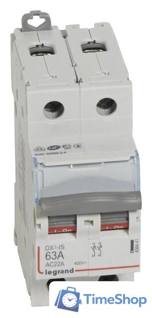 Выключатель нагрузки Legrand DX3 2П 63A 406441 - Изображение №1 — Интернет-магазин Time-Shop
