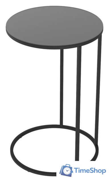 Журнальный столик Калифорния мебель Glass (черный лакобель/черный) - Изображение №1 — Интернет-магазин Time-Shop