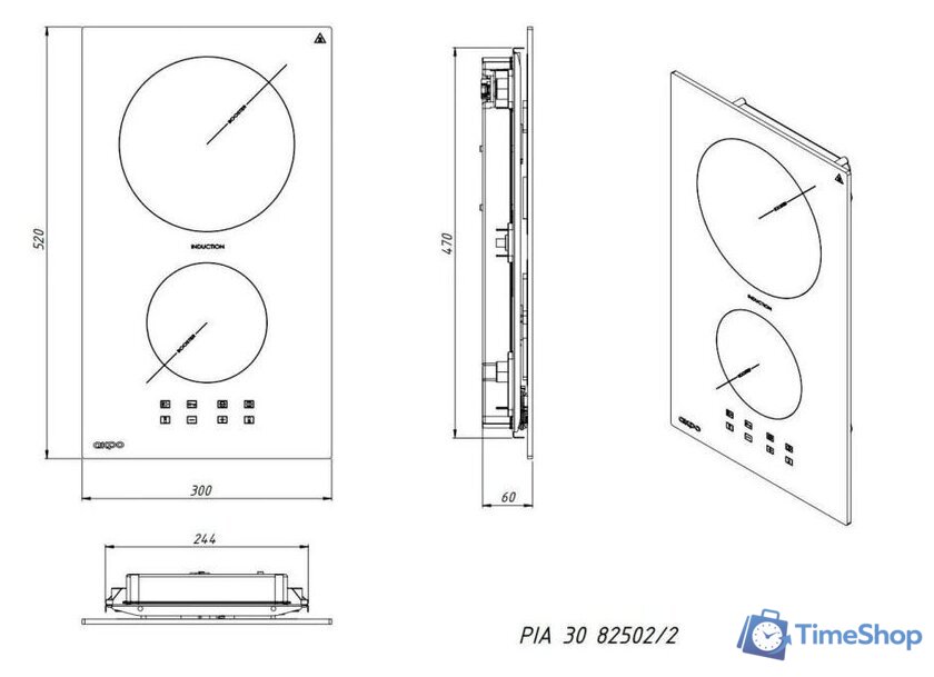 Варочная панель Akpo PIA 6802 (черный) - Изображение №5 — Интернет-магазин Time-Shop