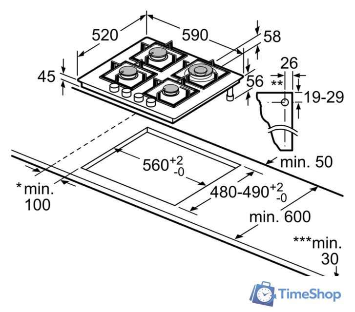 Варочная панель Bosch PNH6B6B90 - Изображение №6 — Интернет-магазин Time-Shop