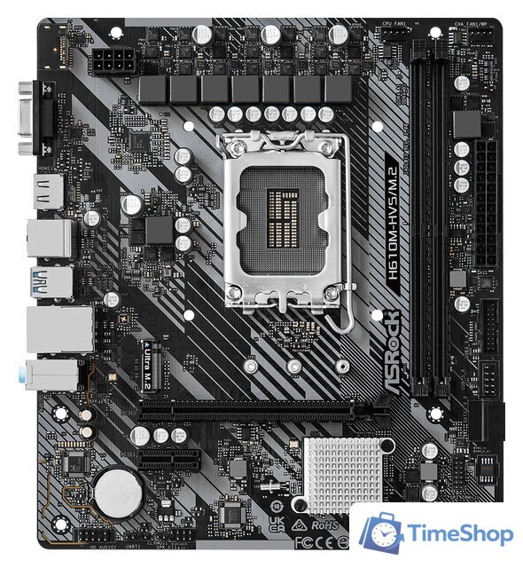 Материнская плата ASRock H610M-HVS/M.2 R2.0 - Изображение №1 — Интернет-магазин Time-Shop