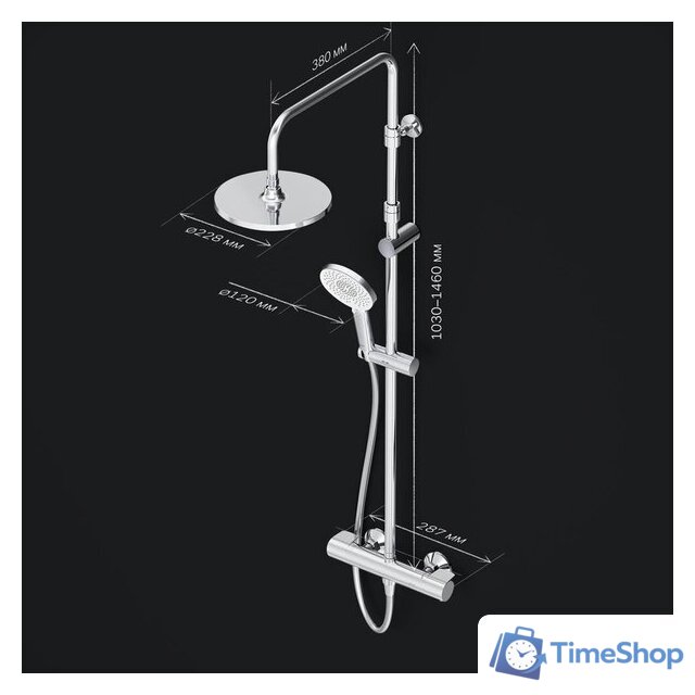Душевая система  AM.PM X-Joy F0785A400 - Изображение №11 — Интернет-магазин Time-Shop