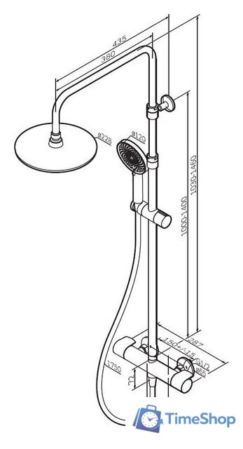 Душевая система  AM.PM X-Joy F0785A400 - Изображение №13 — Интернет-магазин Time-Shop