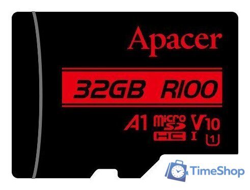 Карта памяти Apacer microSDHC AP32GMCSH10UB-RA 32GB - Изображение №1 — Интернет-магазин Time-Shop