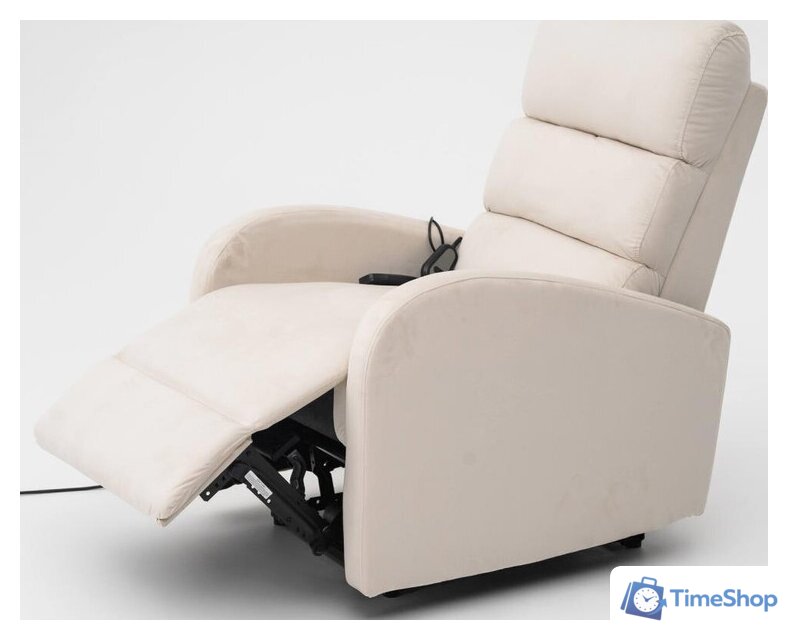 Массажное кресло Calviano 2165 (бежевый велюр) - Изображение №3 — Интернет-магазин Time-Shop