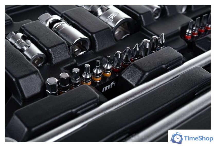 Универсальный набор инструментов Inforce 06-07-21 (150 предметов) - Изображение №12 — Интернет-магазин Time-Shop