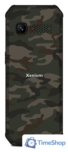 Кнопочный телефон Xenium X300 (зеленый камуфляж) - Изображение №3 — Интернет-магазин Time-Shop