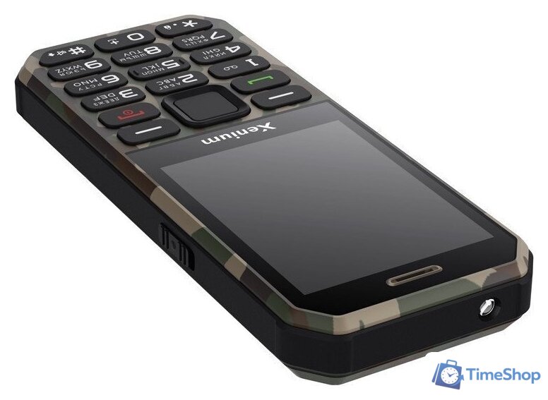 Кнопочный телефон Xenium X300 (зеленый камуфляж) - Изображение №5 — Интернет-магазин Time-Shop