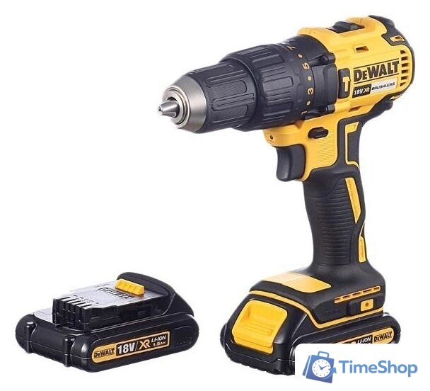 Ударная дрель-шуруповерт DeWalt DCD778S2T (с 2-мя АКБ 1.5 Ah) - Изображение №1 — Интернет-магазин Time-Shop