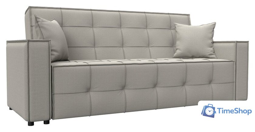 Диван Лига диванов Лига-067 книжка 129825 (рогожка амур 02 бежевый) - Изображение №1 — Интернет-магазин Time-Shop