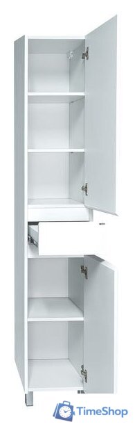  Misty Алиса - 35 Пенал с 1 ящ. напольный правый, белая эмаль - Э-Али0501-01П - Изображение №2 — Интернет-магазин Time-Shop