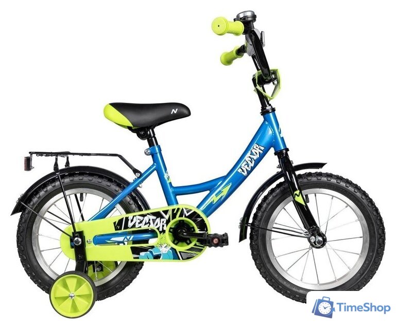 Детский велосипед Novatrack Vector 14 143VECTOR.BL5 (синий/желтый, разобранный) - Изображение №2 — Интернет-магазин Time-Shop