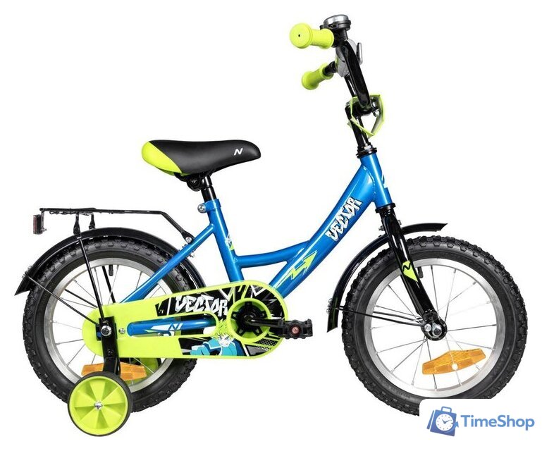 Детский велосипед Novatrack Vector 14 143VECTOR.BL5 (синий/желтый, разобранный) - Изображение №1 — Интернет-магазин Time-Shop
