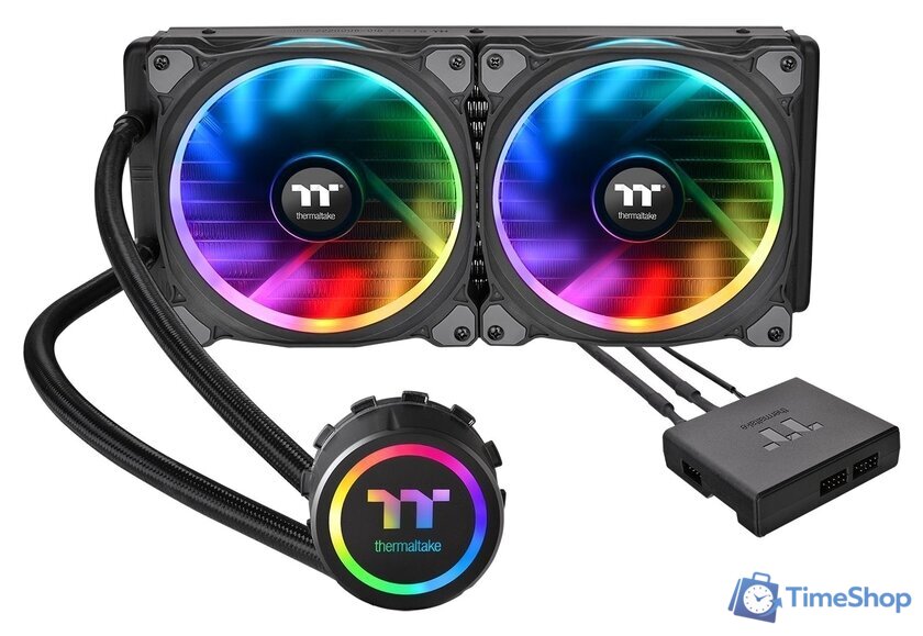 Система жидкостного охлаждения для процессора Thermaltake Floe Riing RGB 280 TT Premium Edition - Изображение №1 — Интернет-магазин Time-Shop