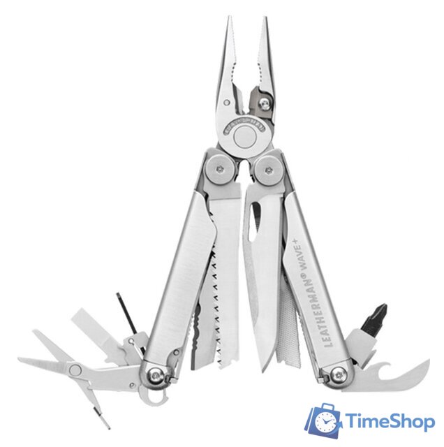 Мультитул Leatherman Wave Plus (стальной) - Изображение №1 — Интернет-магазин Time-Shop