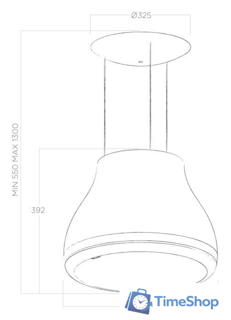 Кухонная вытяжка Elica Shining Peltrox/F/50 - Изображение №6 — Интернет-магазин Time-Shop