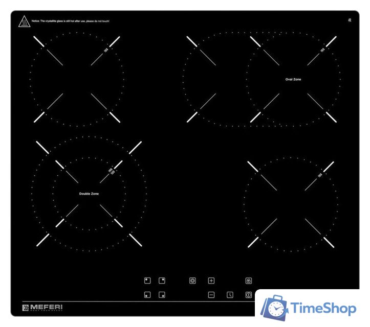 Варочная панель Meferi MEH604BK Ultra - Изображение №2 — Интернет-магазин Time-Shop