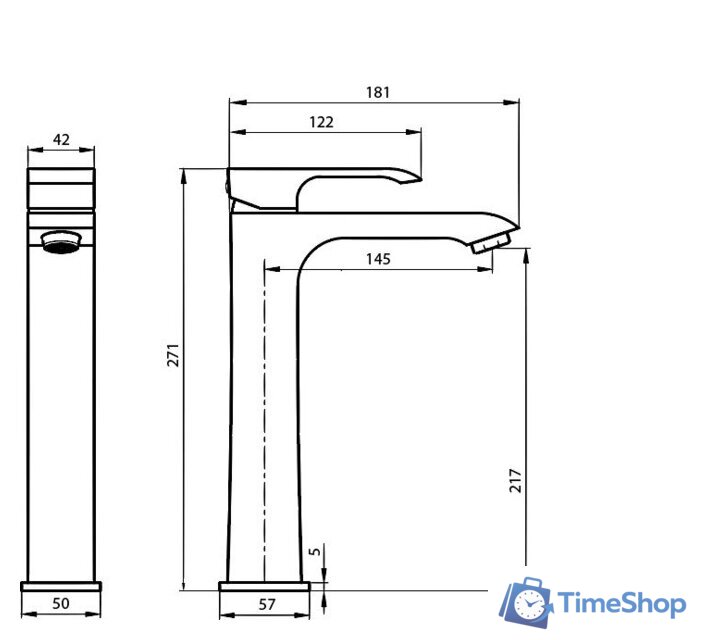 Смеситель Ahti Rauma RM202001 - Изображение №3 — Интернет-магазин Time-Shop