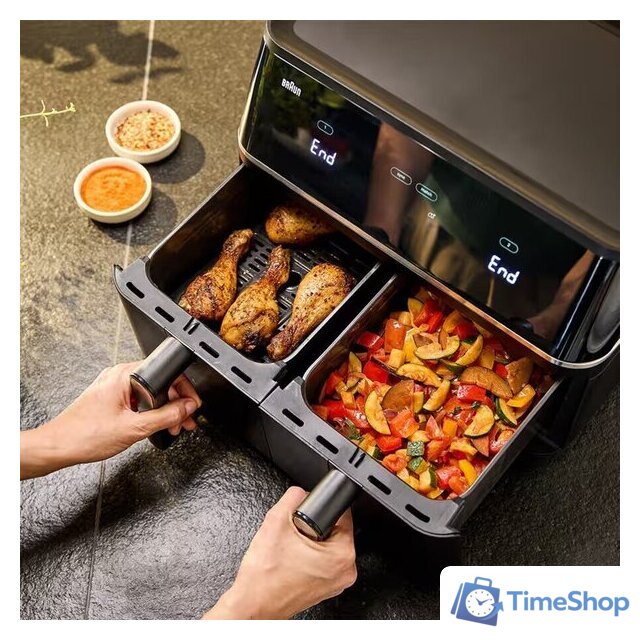 Аэрогриль (аэрофритюрница) Braun TwinCook 5 TD 5030I - Изображение №3 — Интернет-магазин Time-Shop