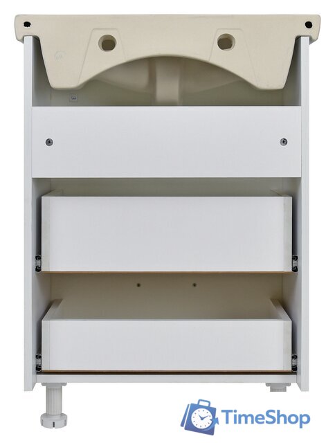  Doratiz Тумба Вега 60 с двумя ящиками под умывальник Балтика 60 (белый) - Изображение №3 — Интернет-магазин Time-Shop