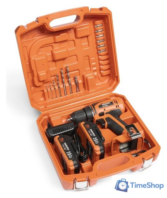 Дрель-шуруповерт Daewoo Power DAA 2122Li Set (с 2-мя АКБ, кейс) - Изображение №12 — Интернет-магазин Time-Shop