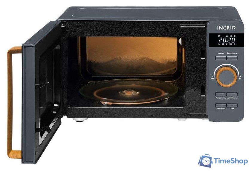 Микроволновая печь Tesler Ingrid ME-2044 (серый) - Изображение №4 — Интернет-магазин Time-Shop
