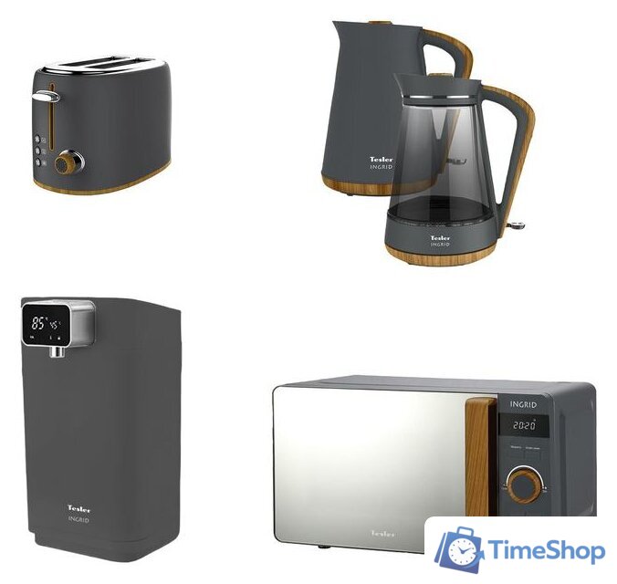 Микроволновая печь Tesler Ingrid ME-2044 (серый) - Изображение №5 — Интернет-магазин Time-Shop